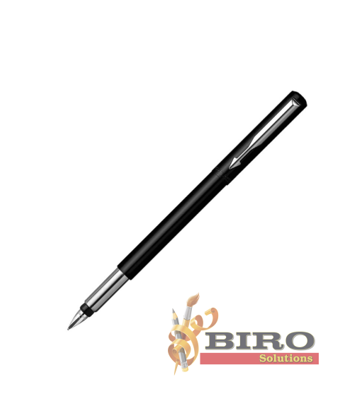 Set Parker Vector Metal Negru GT – stilou + pix, casetă cu fereastră și etui